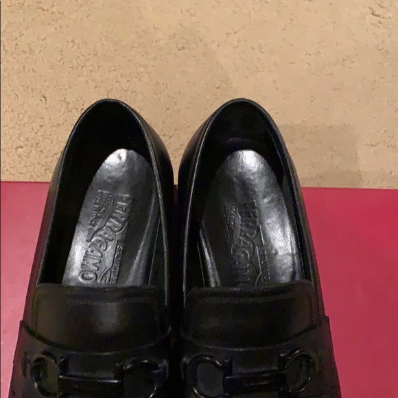 Black ferragamos shoes main image 4